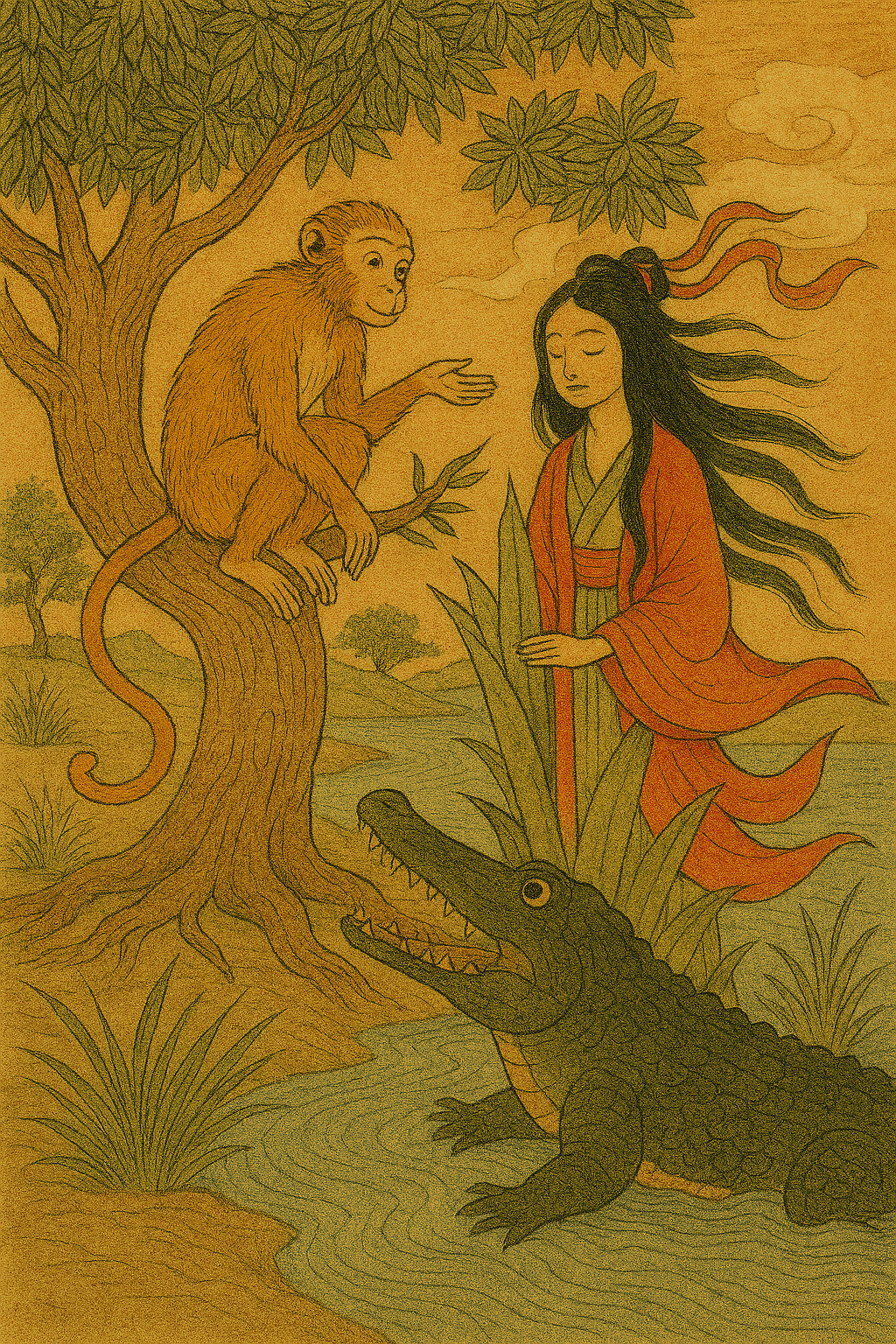 The Monkey and the Crocodile